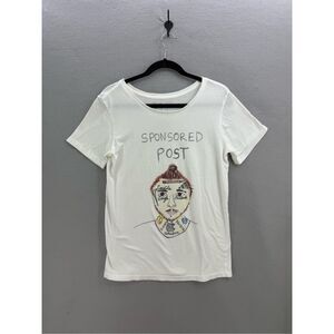 Unfortunate Portrait Men White Sponsored Post Malone Graphic T-Shirt Large